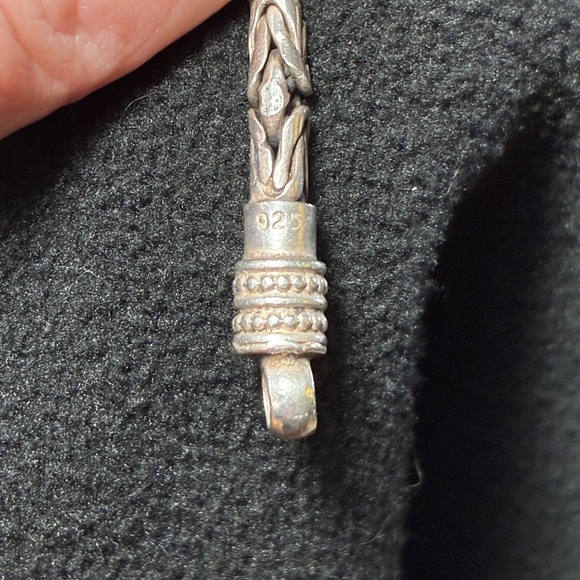 Sterling Silver Bali Byzantine Necklace - Picture 3 of 4